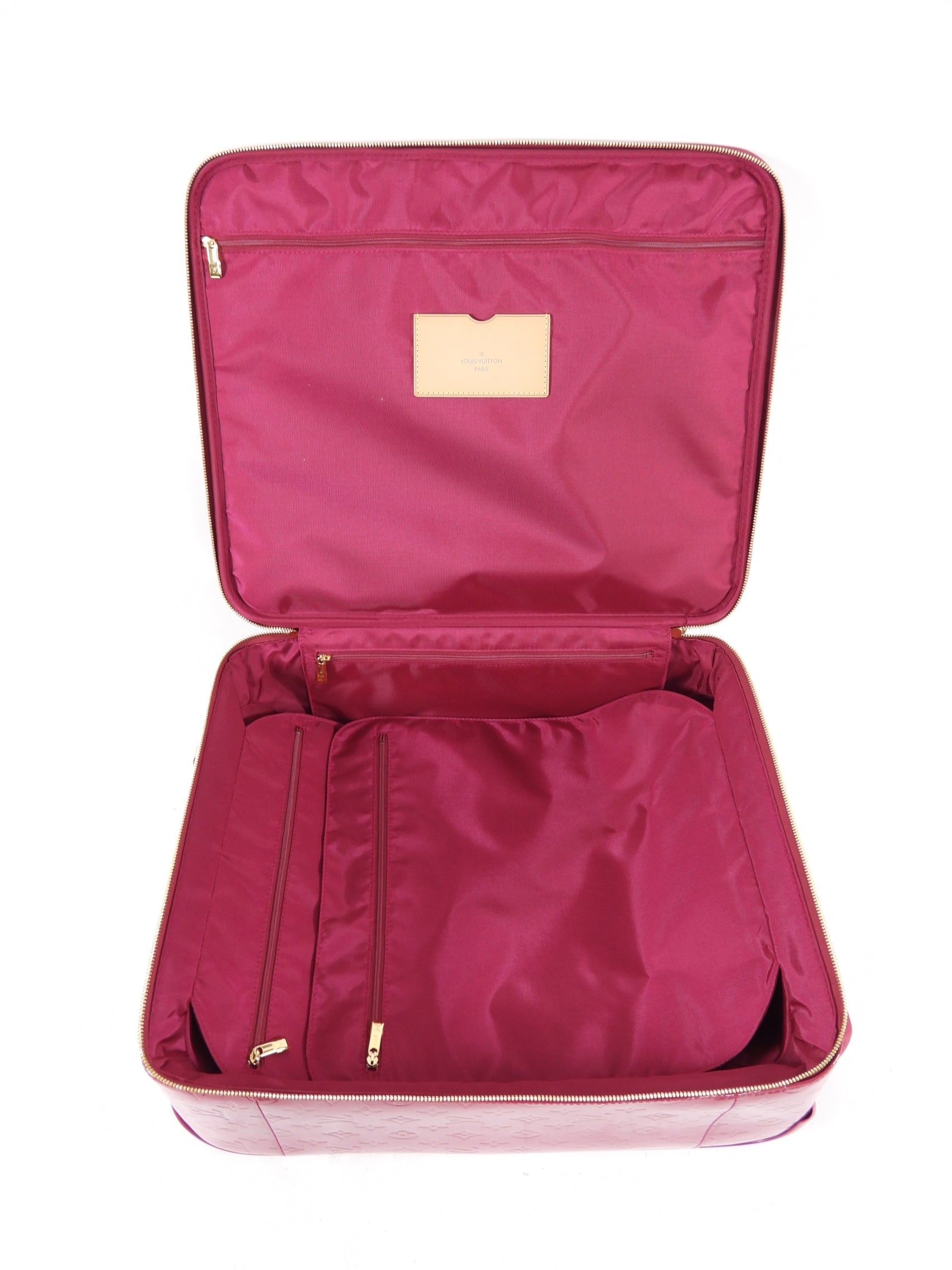 Louis Vuitton Monogram Vernis Hot Pink Pegase 45 Rolling Luggage
