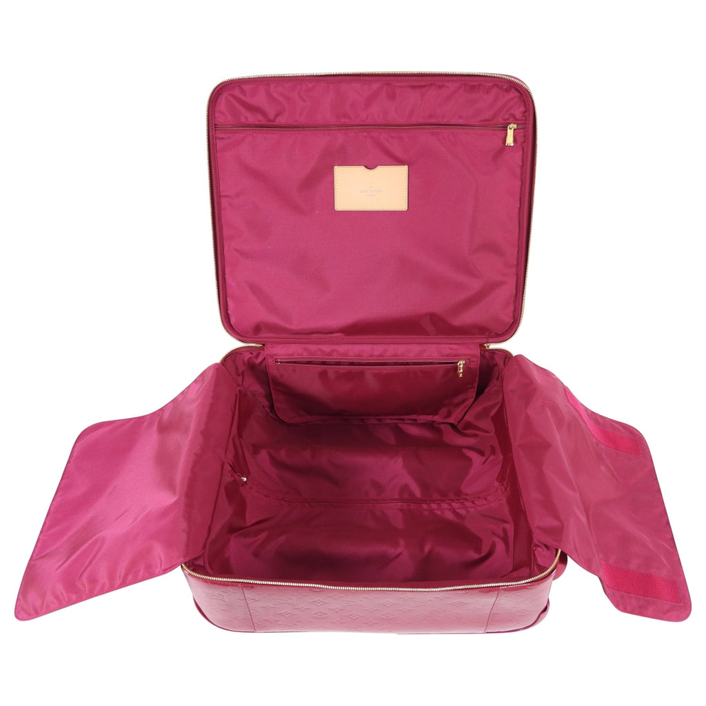 Louis Vuitton Monogram Vernis Hot Pink Pegase 45 Rolling Luggage