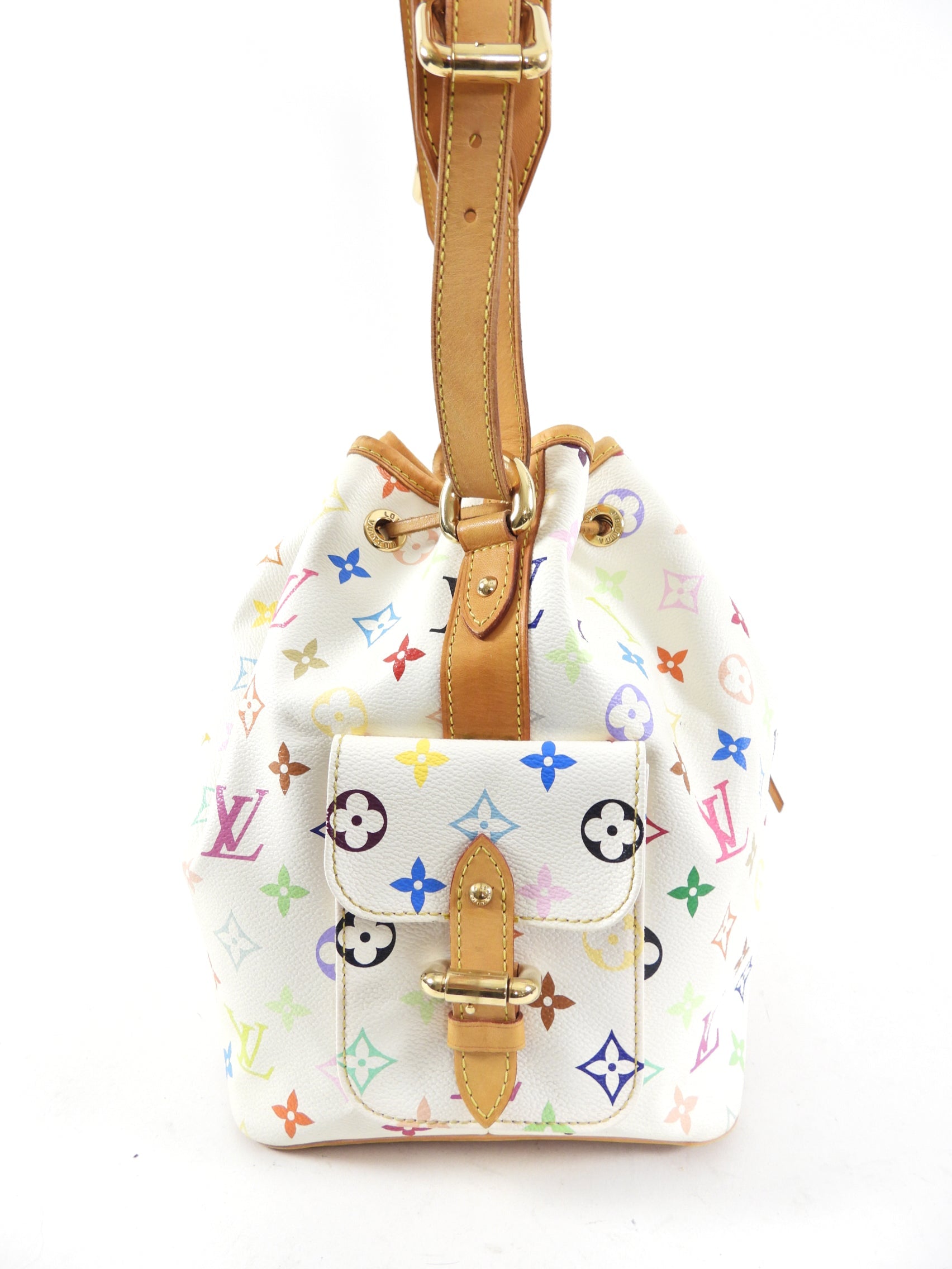Louis Vuitton Multicolore White Murakami Petit Noe Bucket Bag
