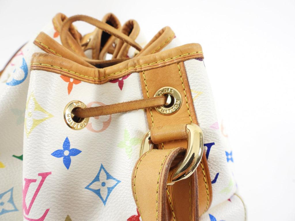 Louis Vuitton Multicolore White Murakami Petit Noe Bucket Bag
