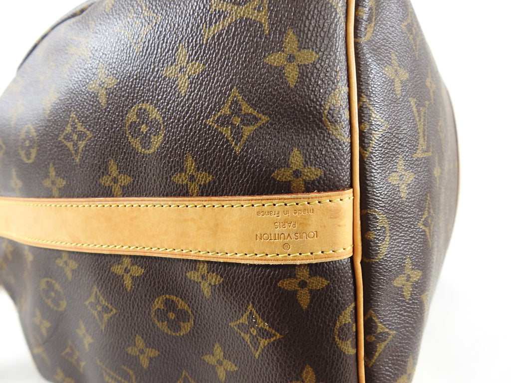 Louis Vuitton Monogram Canvas Keepall Bandouliere 55 Travel Duffle Bag