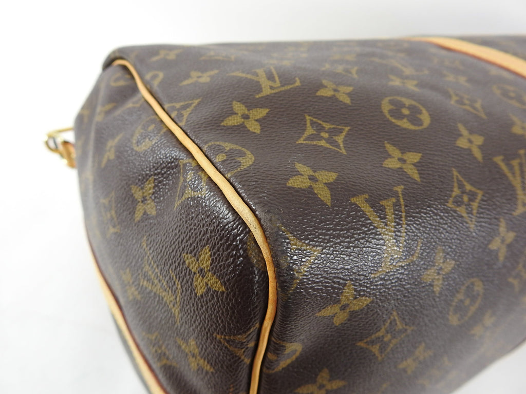Louis Vuitton Monogram Canvas Keepall Bandouliere 55 Travel Duffle Bag