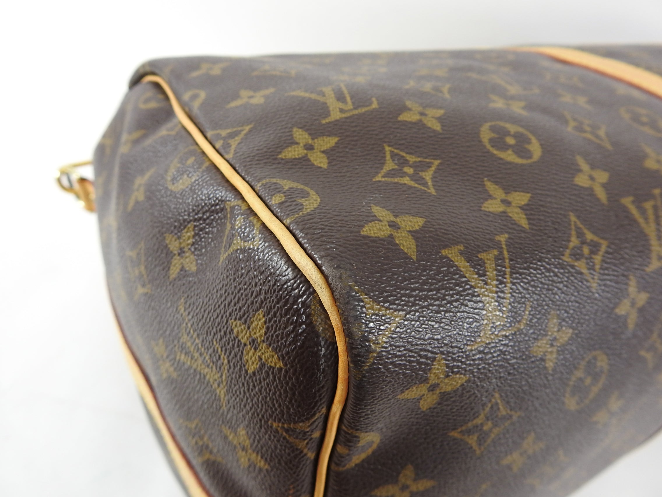 Louis Vuitton Monogram Canvas Keepall Bandouliere 55 Travel Duffle Bag