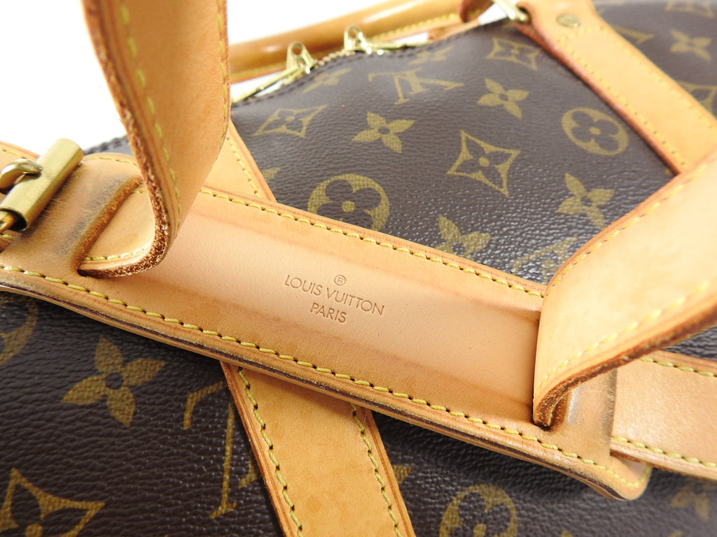 Louis Vuitton Monogram Canvas Keepall Bandouliere 55 Travel Duffle Bag