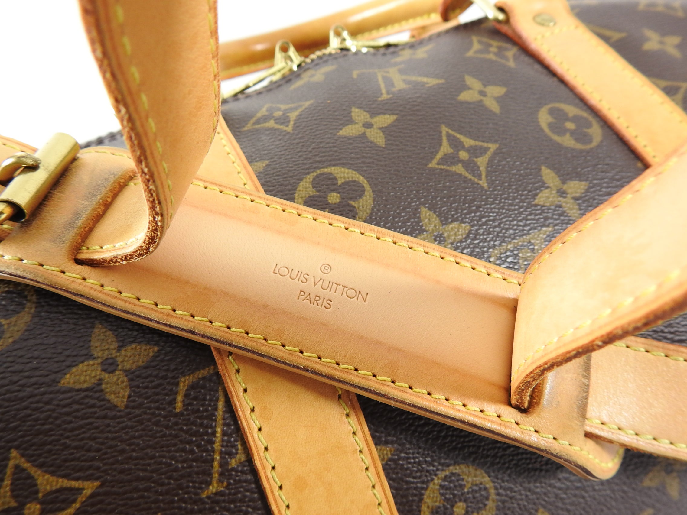 Louis Vuitton Monogram Canvas Keepall Bandouliere 55 Travel Duffle Bag