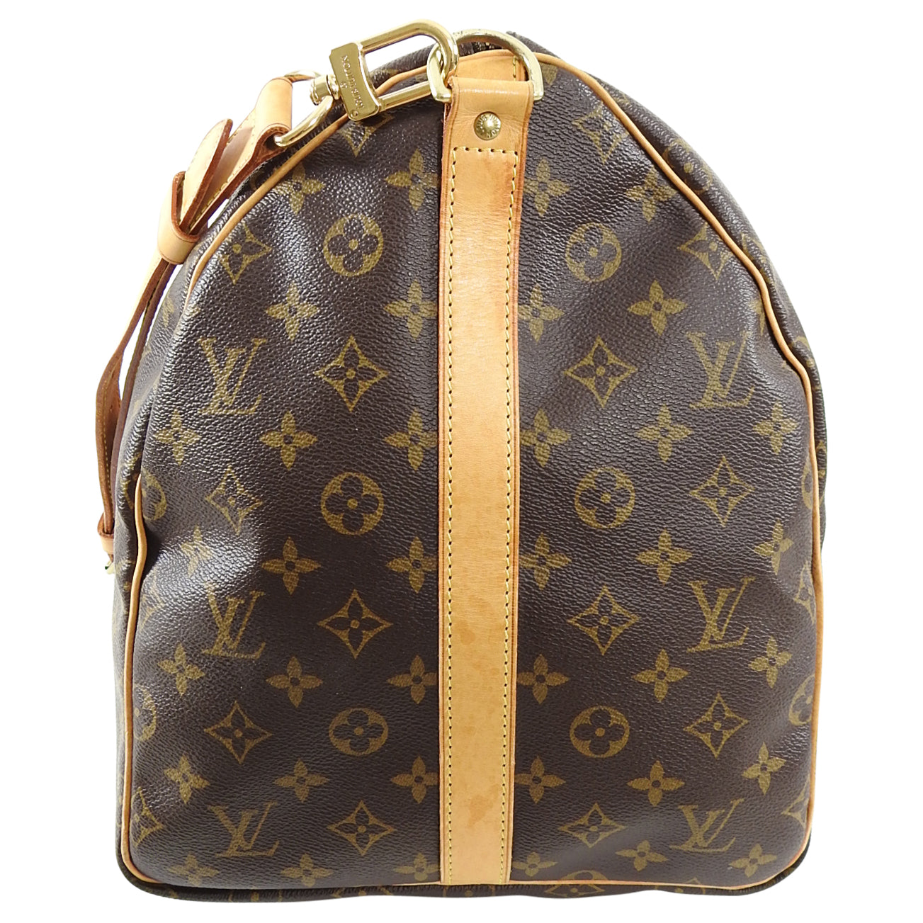 Louis Vuitton Monogram Canvas Keepall Bandouliere 55 Travel Duffle Bag