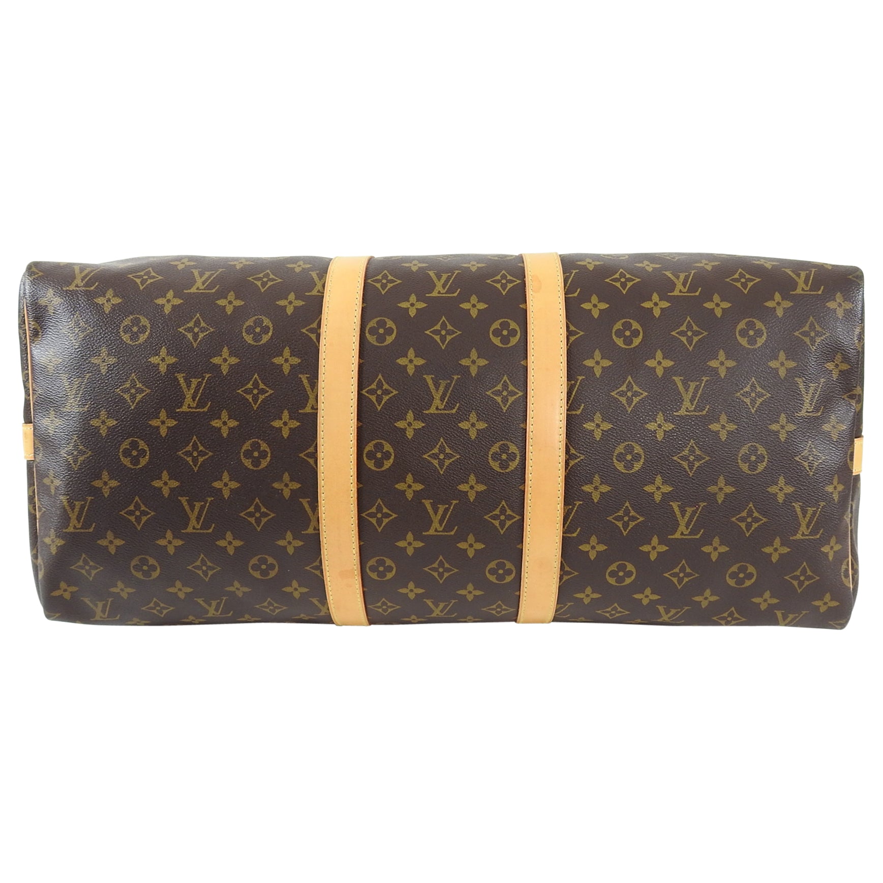 Louis Vuitton Monogram Canvas Keepall Bandouliere 55 Travel Duffle Bag