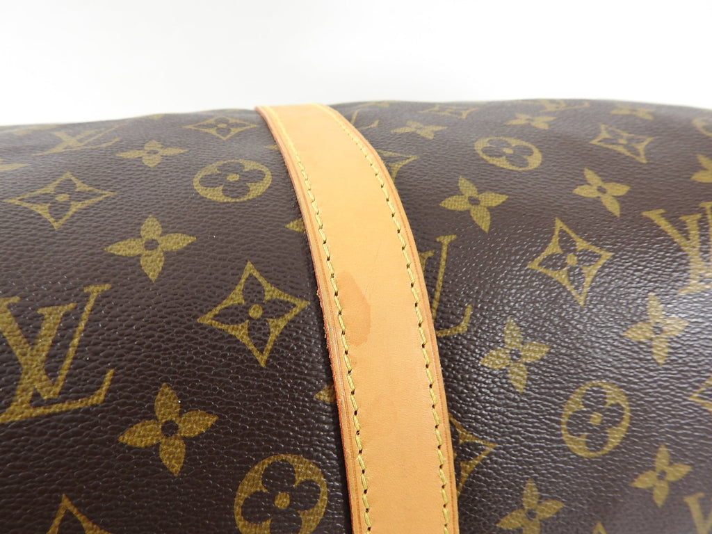 Louis Vuitton Monogram Canvas Keepall Bandouliere 55 Travel Duffle Bag