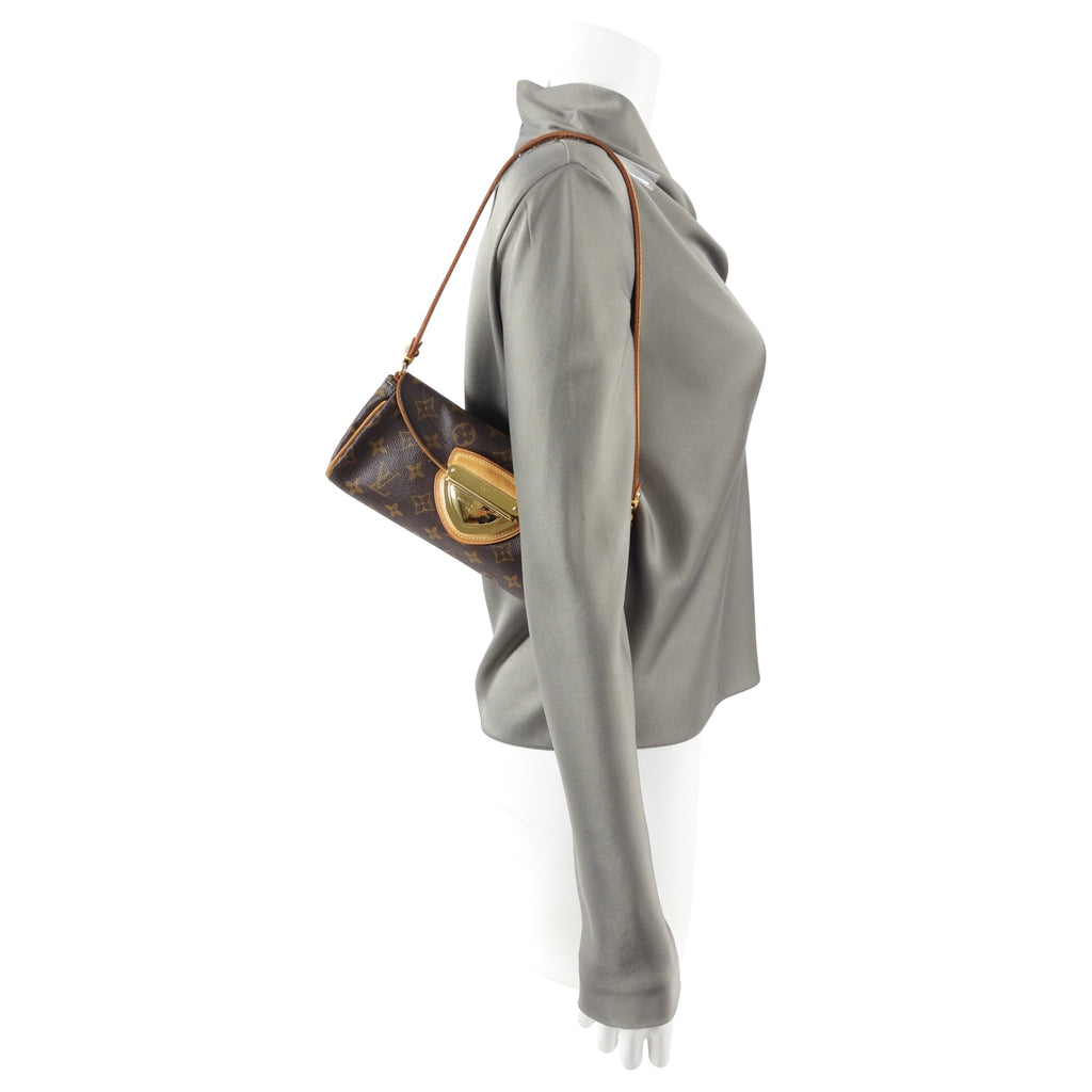 Louis Vuitton Monogram Canvas Small Beverly Clutch Pochette Bag