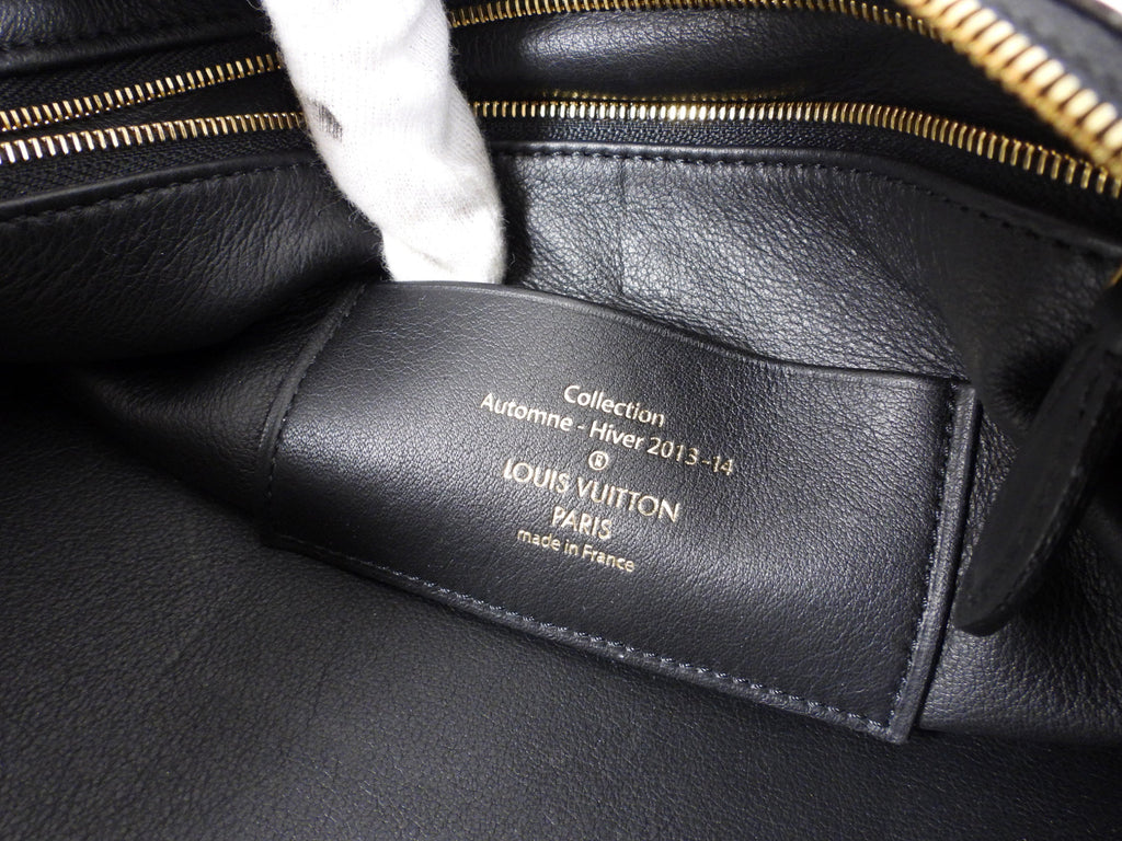 Louis Vuitton Black Cuir Boudoir Pochette Accessoires MM Bag