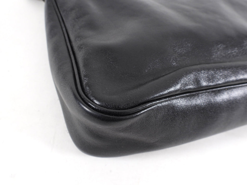 Louis Vuitton Black Cuir Boudoir Pochette Accessoires MM Bag