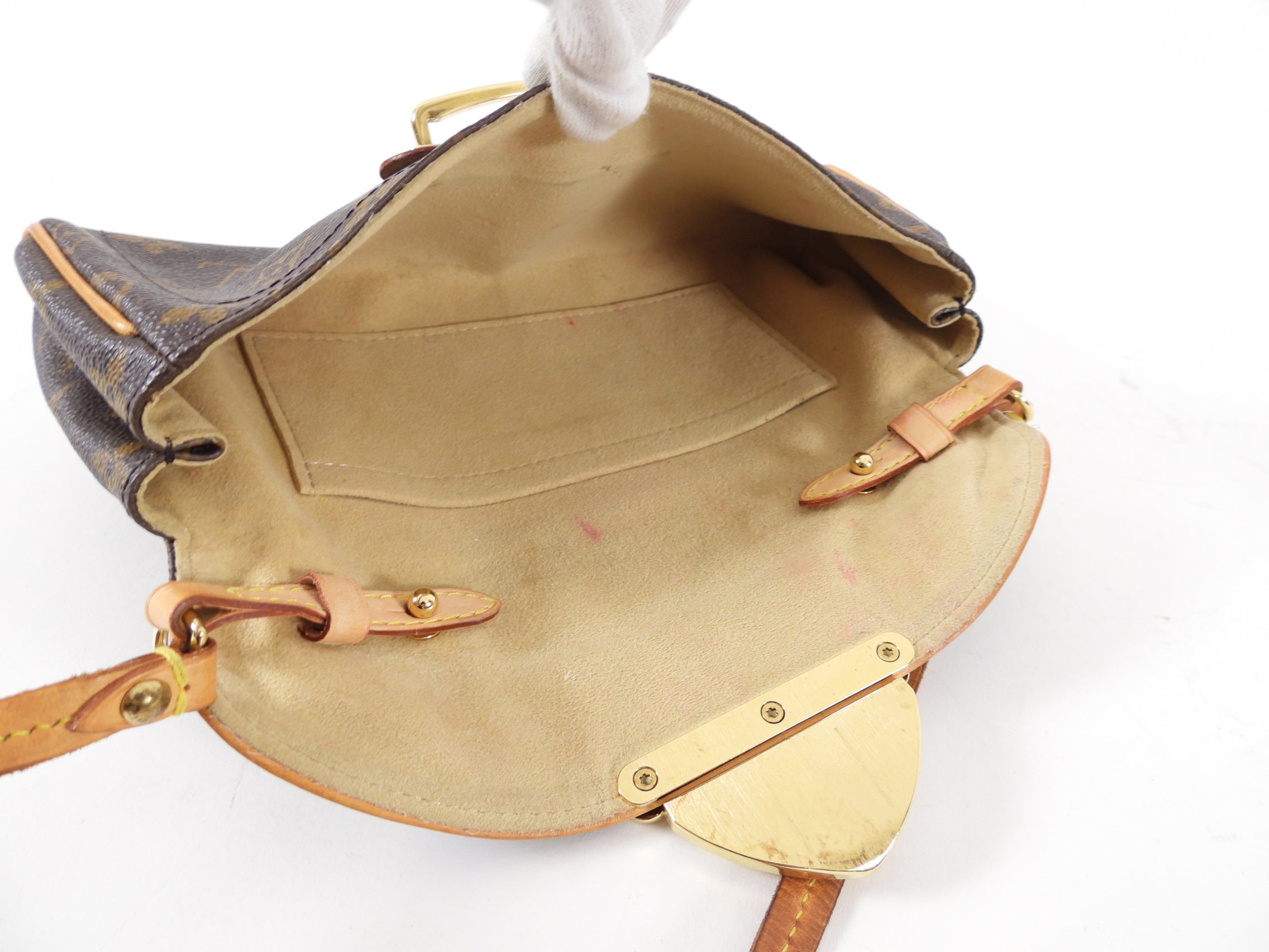 Louis Vuitton Monogram Canvas Small Beverly Clutch Pochette Bag