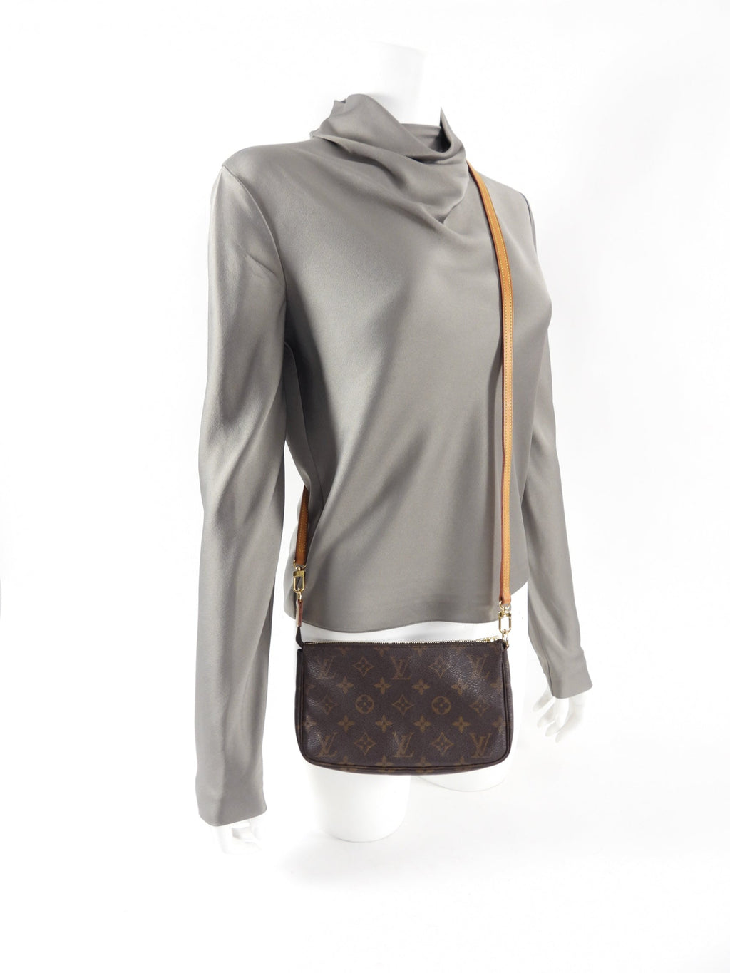 Louis Vuitton Long Strap Crossbody Monogram Pochette Accessoires Bag
