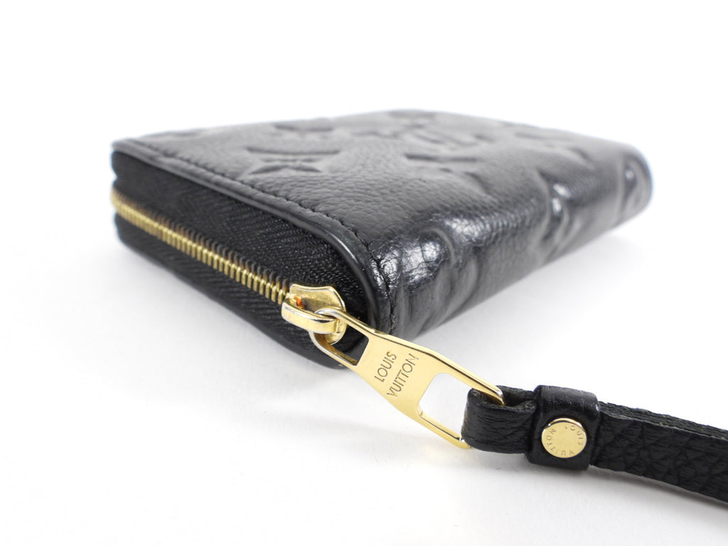 Louis Vuitton Black Empreinte Leather Small Zip Wallet