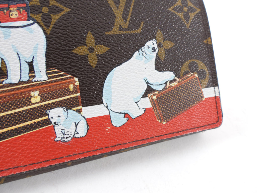 Louis Vuitton Monogram Limited Edition Christmas Polar Bear Wallet