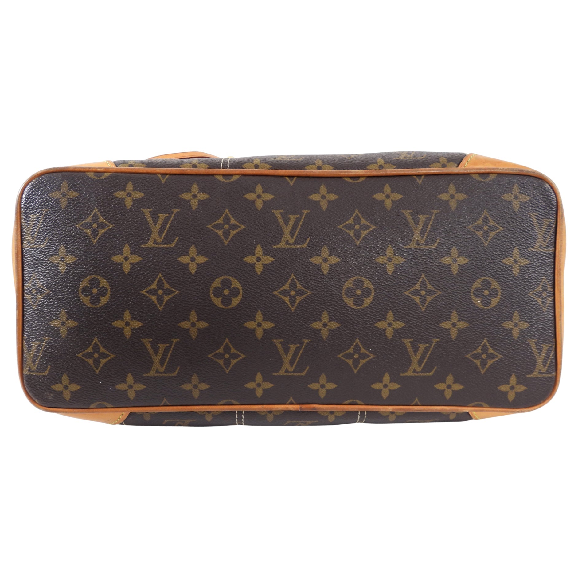 Louis Vuitton Monogram Small Zippered Riveting Tote Bag