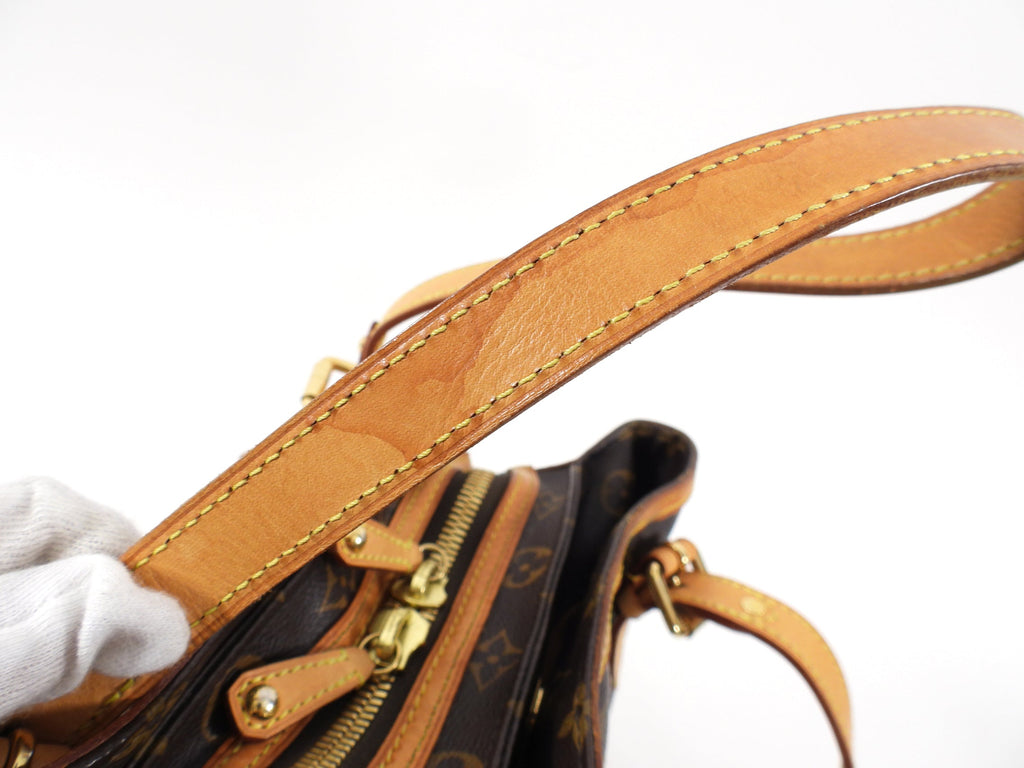 Louis Vuitton Monogram Small Zippered Riveting Tote Bag