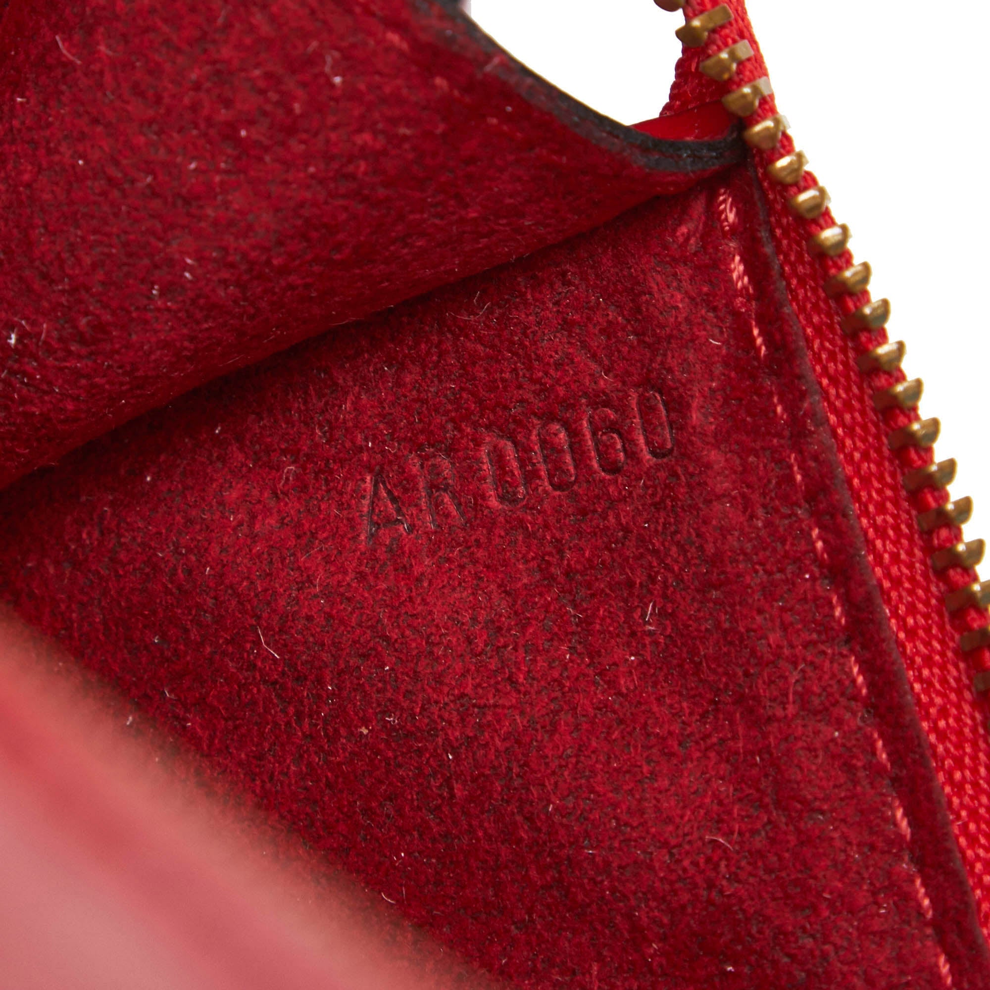 Louis Vuitton Red Epi Leather Small Pochette Bag