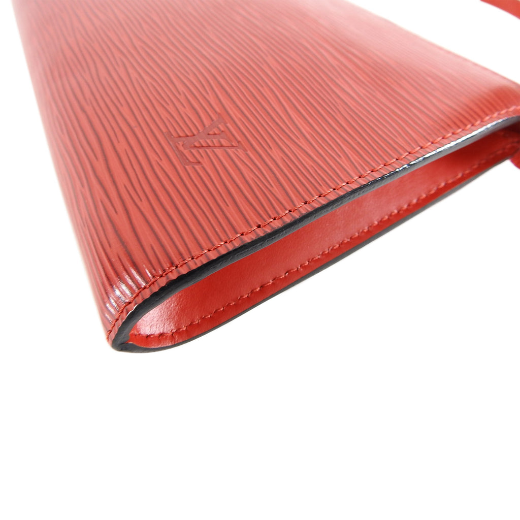 Louis Vuitton Red Epi Leather Small Pochette Bag