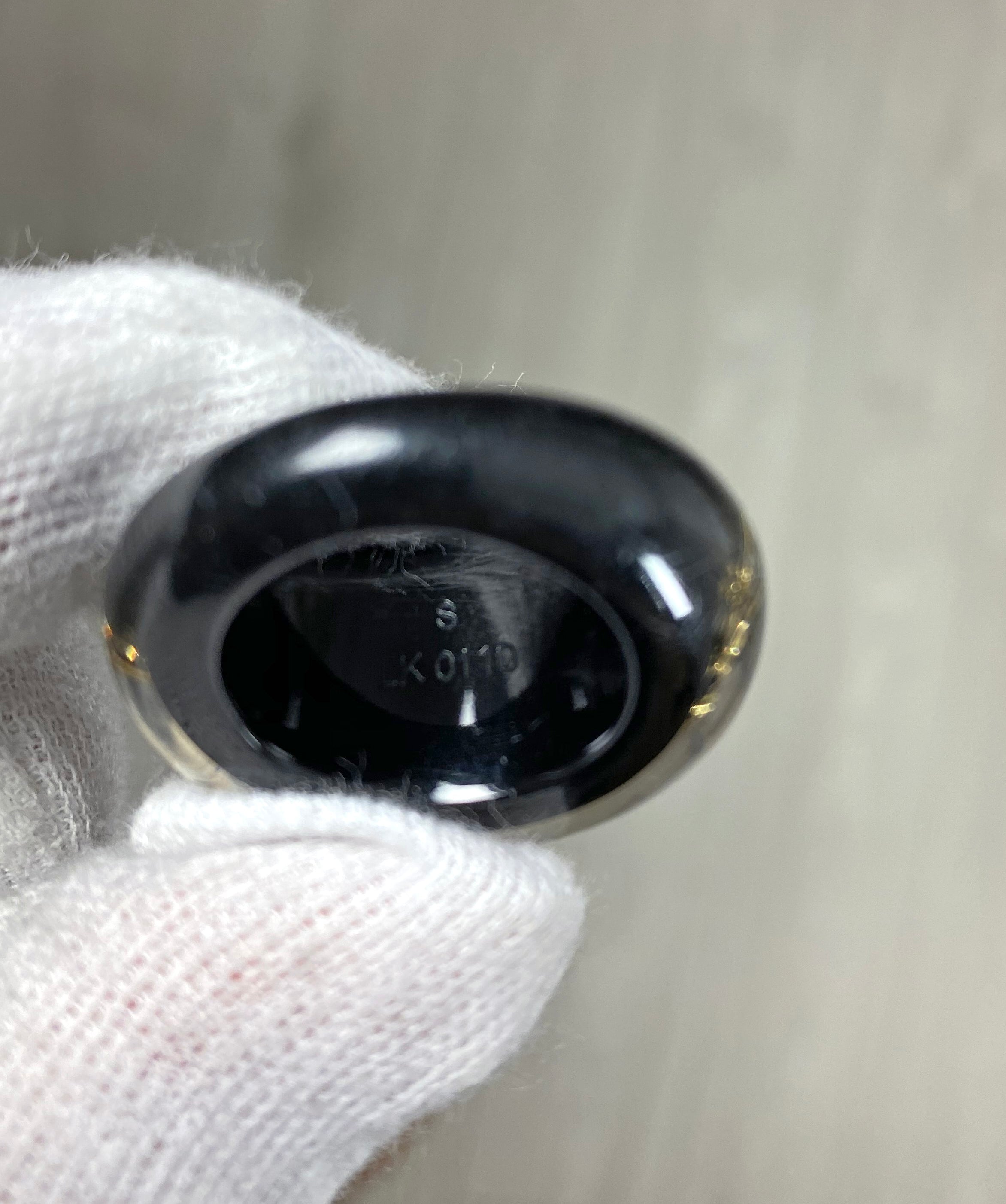 Louis Vuitton Resin Gold Initial Ring - 5.5