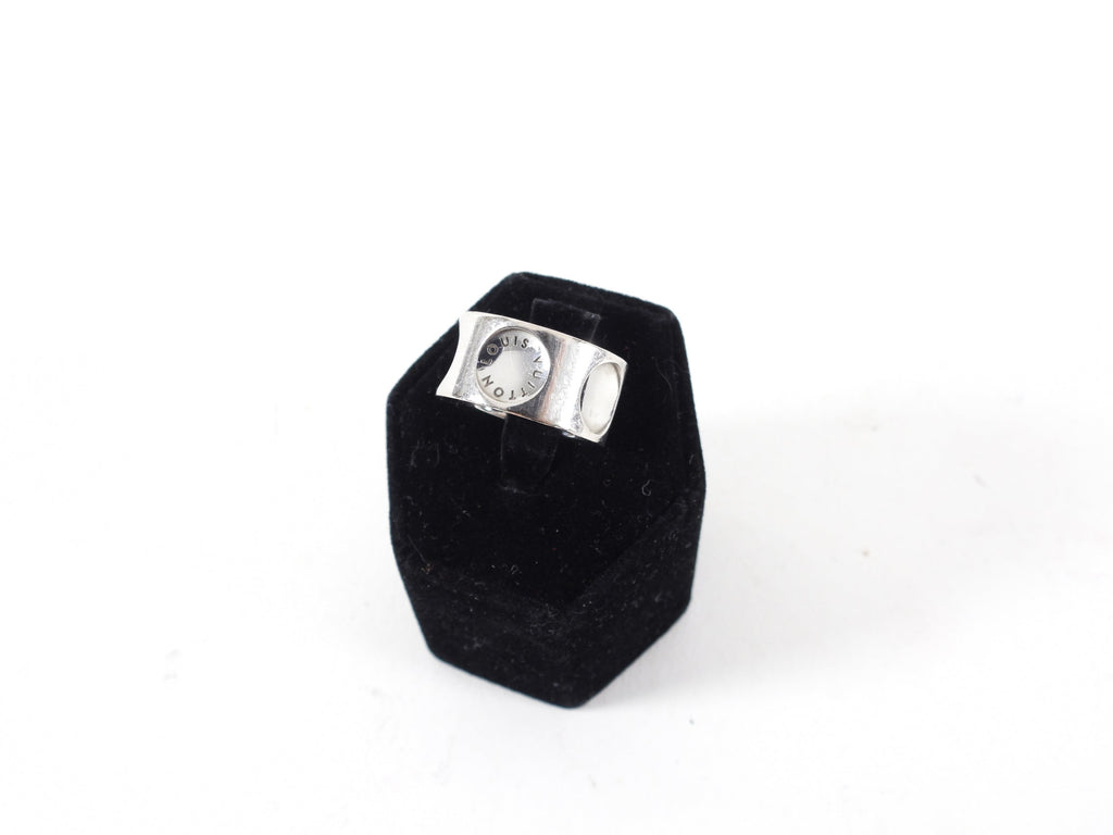 Louis Vuitton 750 18K White Gold Empreinte Ring - USA 5