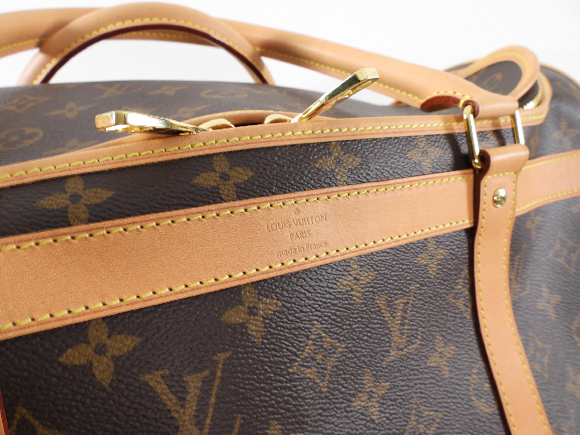 Louis Vuitton Monogram Sac Chien NM Pet Carrier Travel Bag 45