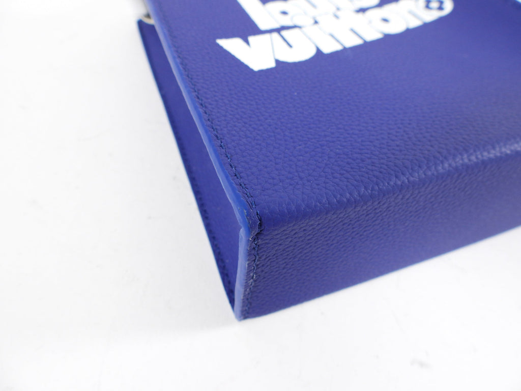 Louis Vuitton AW 2021 Virgil Abloh Blue Sac Plat XS Crossbody Bag