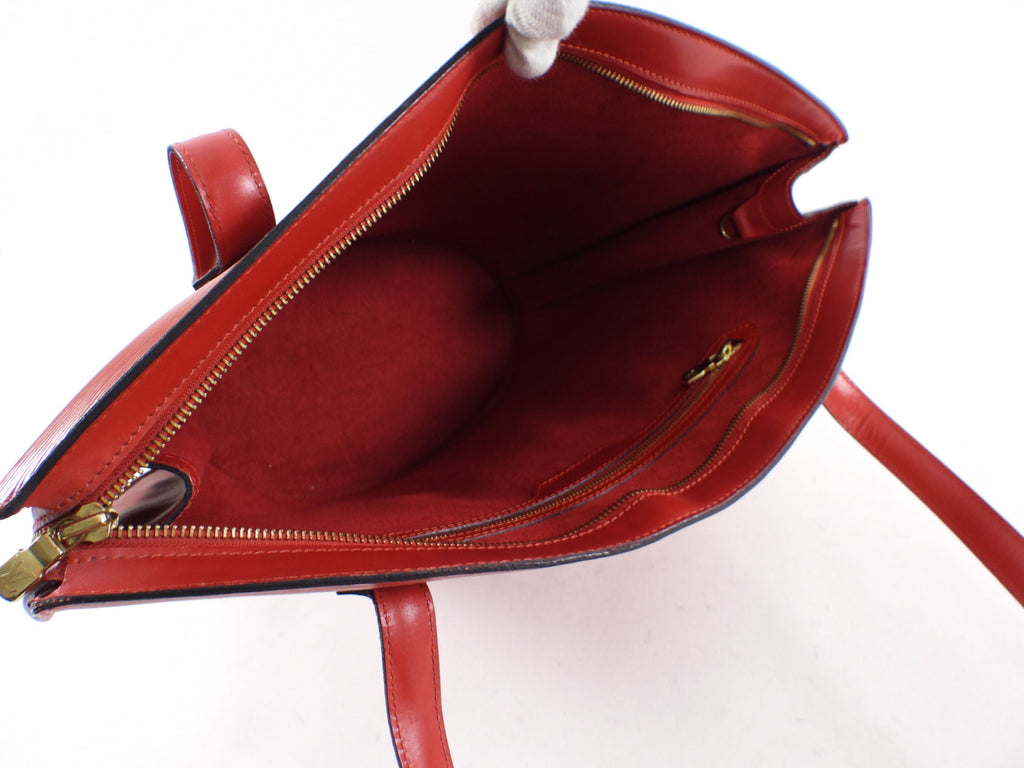 Louis Vuitton Vintage 1996 Red Epi Leather Saint Jacques GM Tote Bag