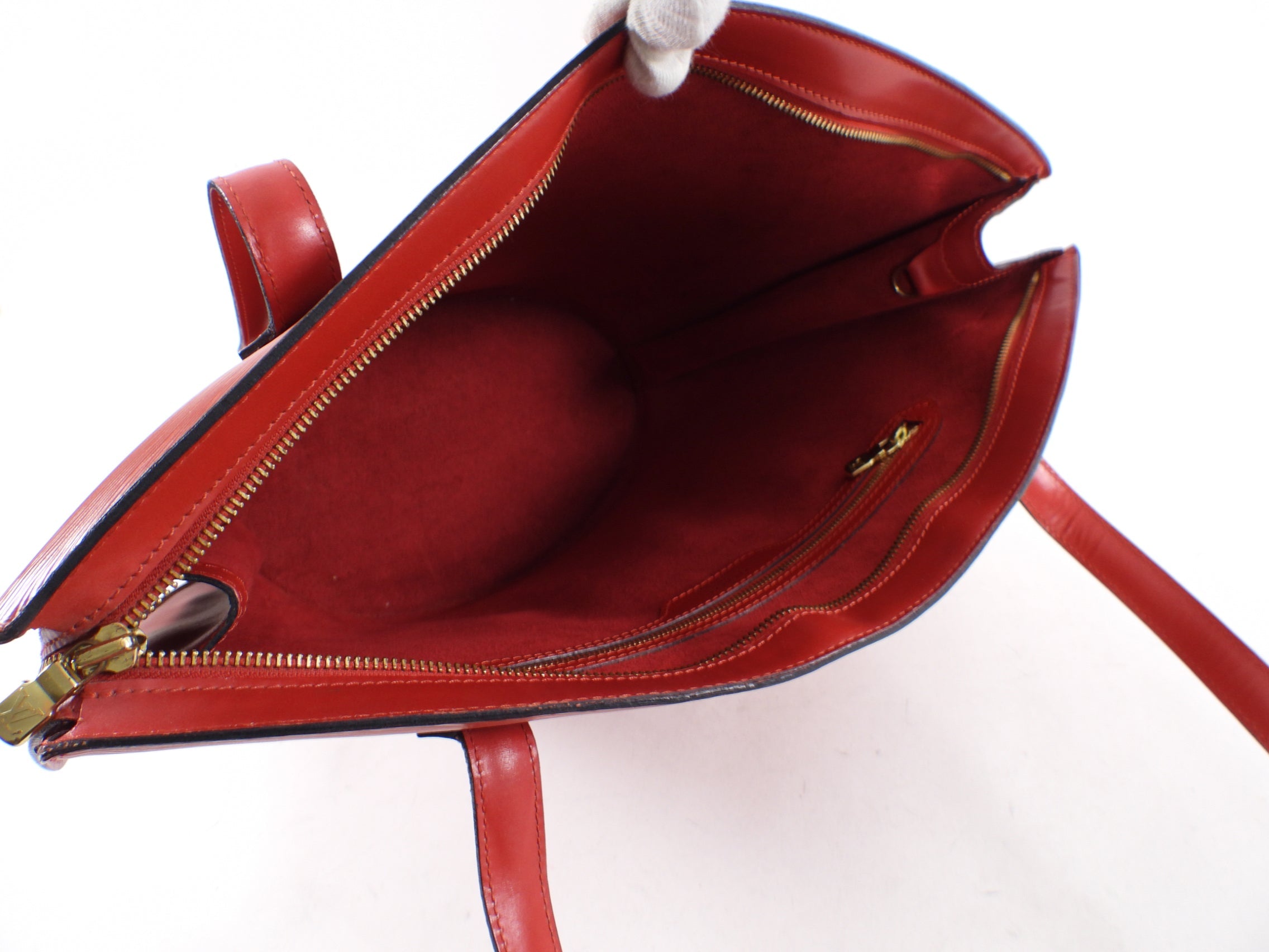 Louis Vuitton Vintage 1996 Red Epi Leather Saint Jacques GM Tote Bag