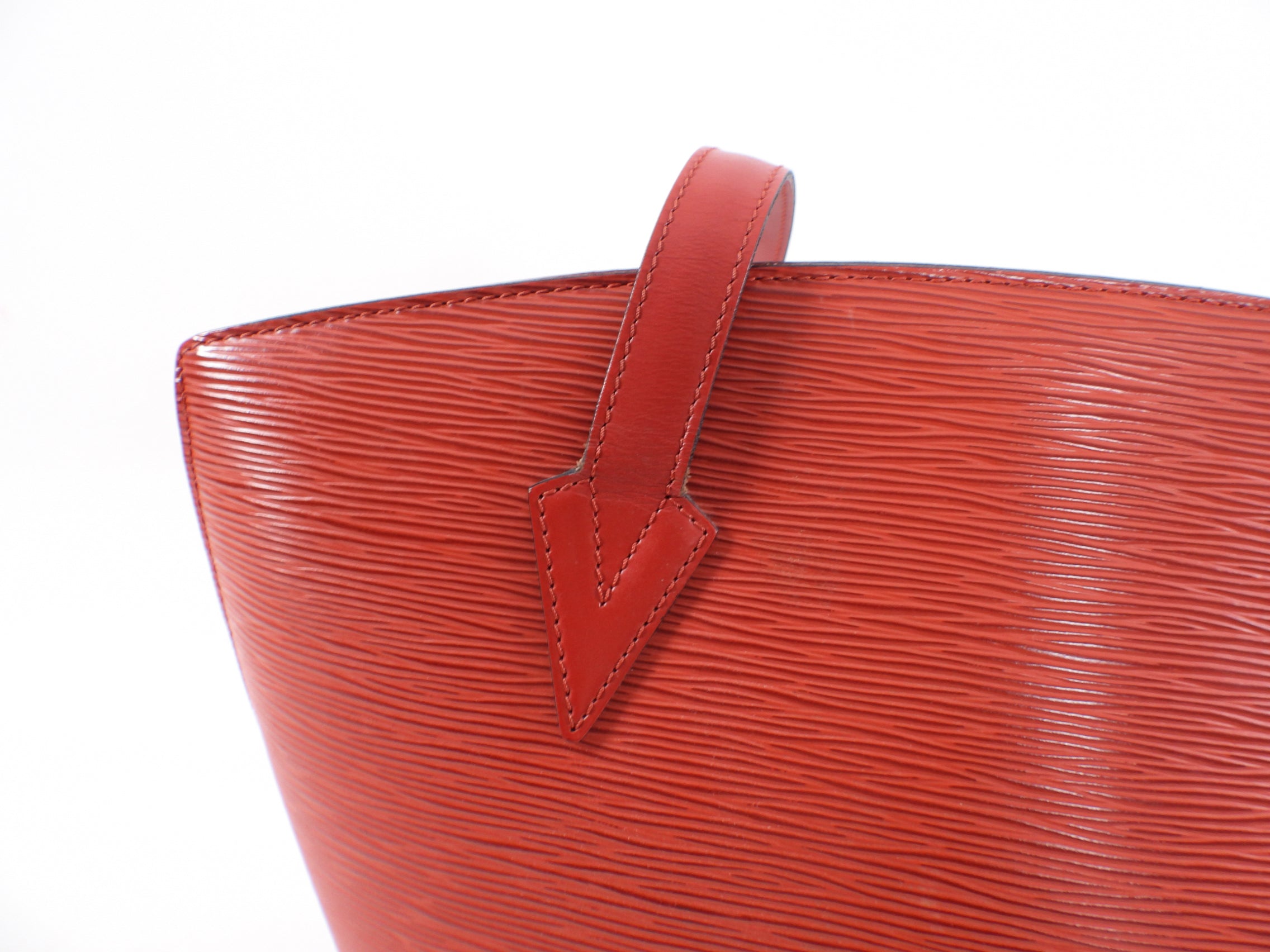 Louis Vuitton Vintage 1996 Red Epi Leather Saint Jacques GM Tote Bag
