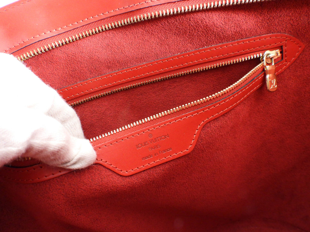 Louis Vuitton Vintage 1996 Red Epi Leather Saint Jacques GM Tote Bag