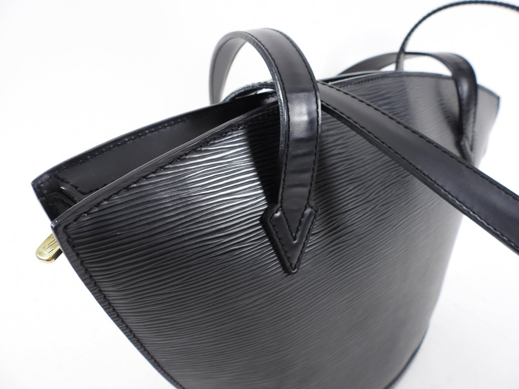 Louis Vuitton Black Epi Leather Saint-Jacques Shoulder Tote Bag
