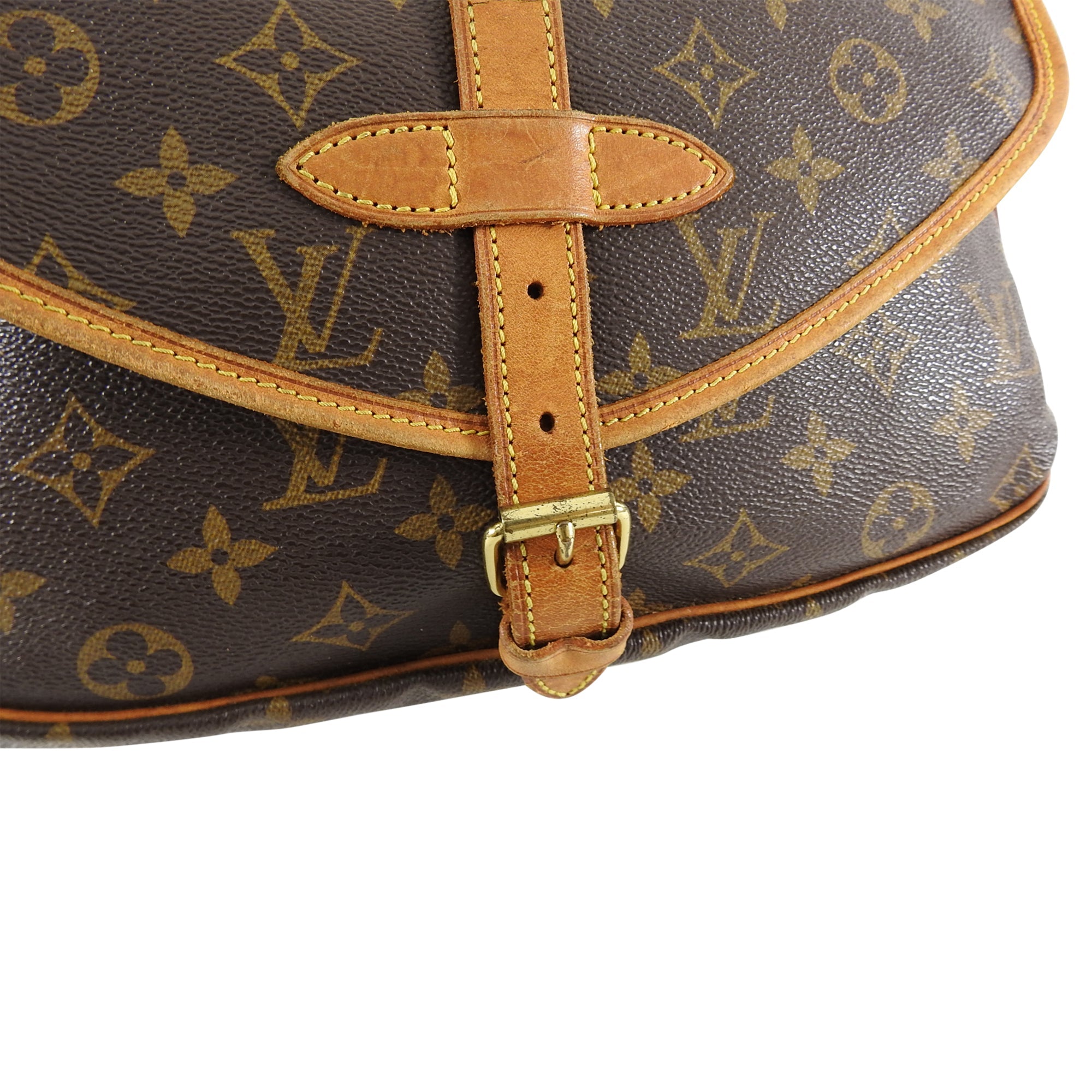 Louis Vuitton Vintage 1997 Monogram Saumur 30 Crossbody Bag