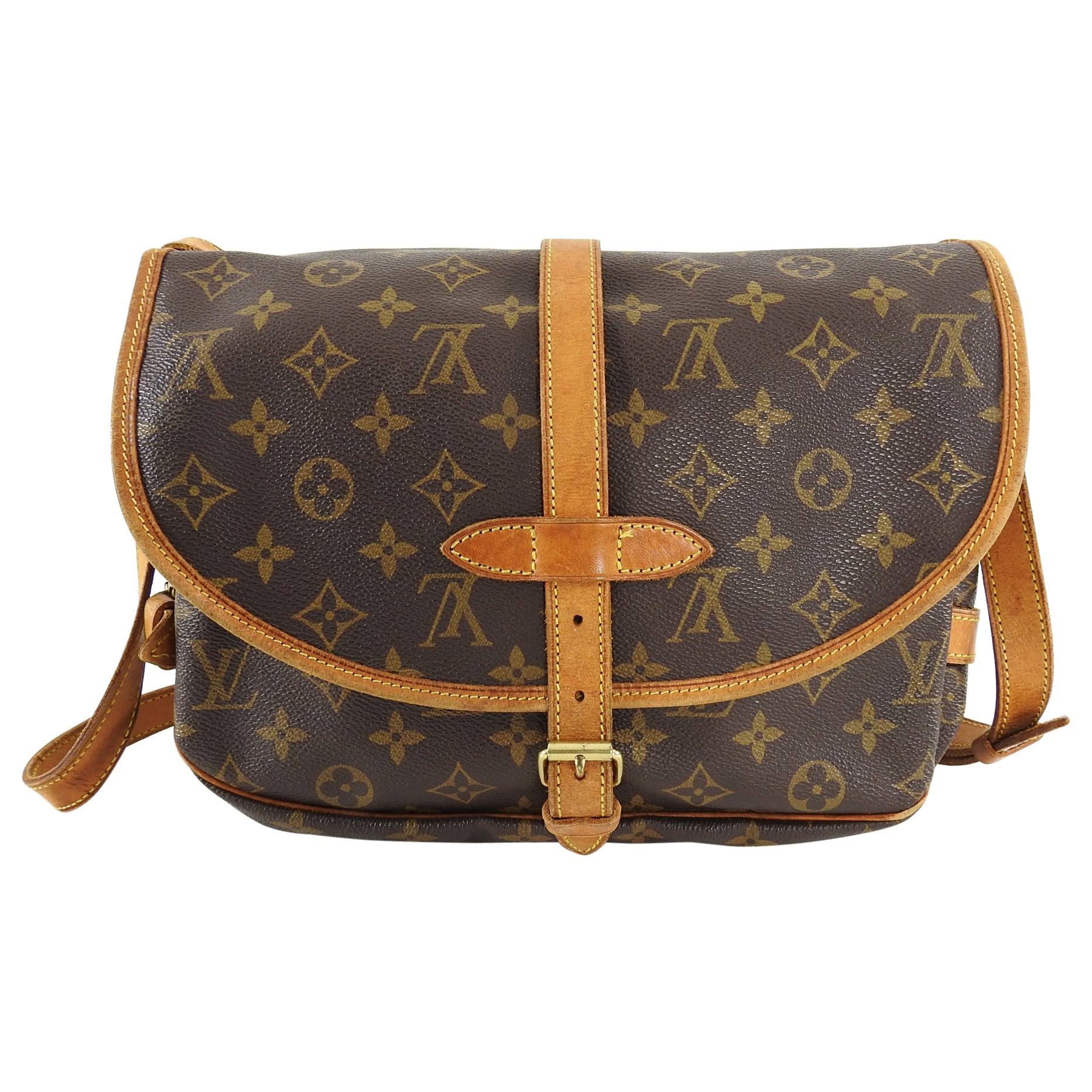 Louis Vuitton Vintage 1997 Monogram Saumur 30 Crossbody Bag