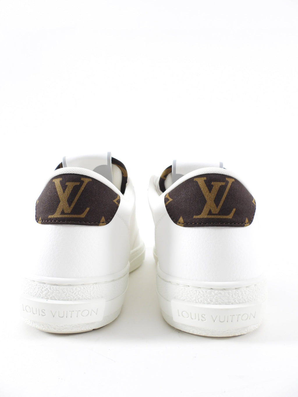 Louis Vuitton White Leather Low Top Monogram Charlie Sneaker - 36.5
