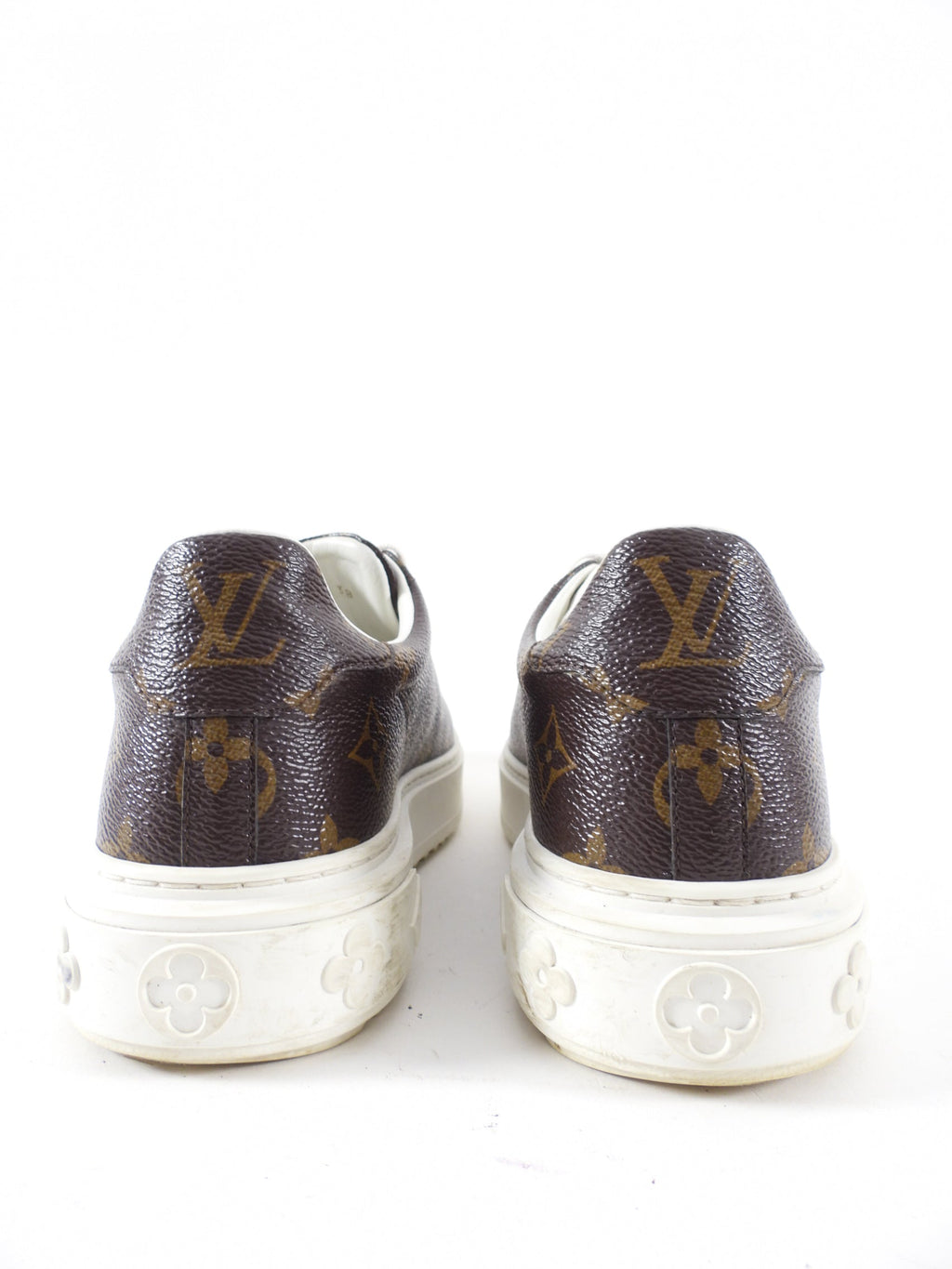 Louis Vuitton Time Out Monogram Canvas Low Top Sneakers - 38