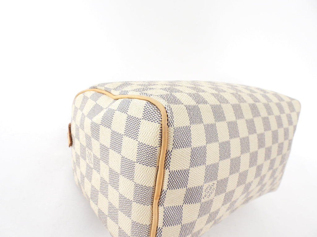 Louis Vuitton Vintage 2007 Speedy 25 Damier Azur Bag