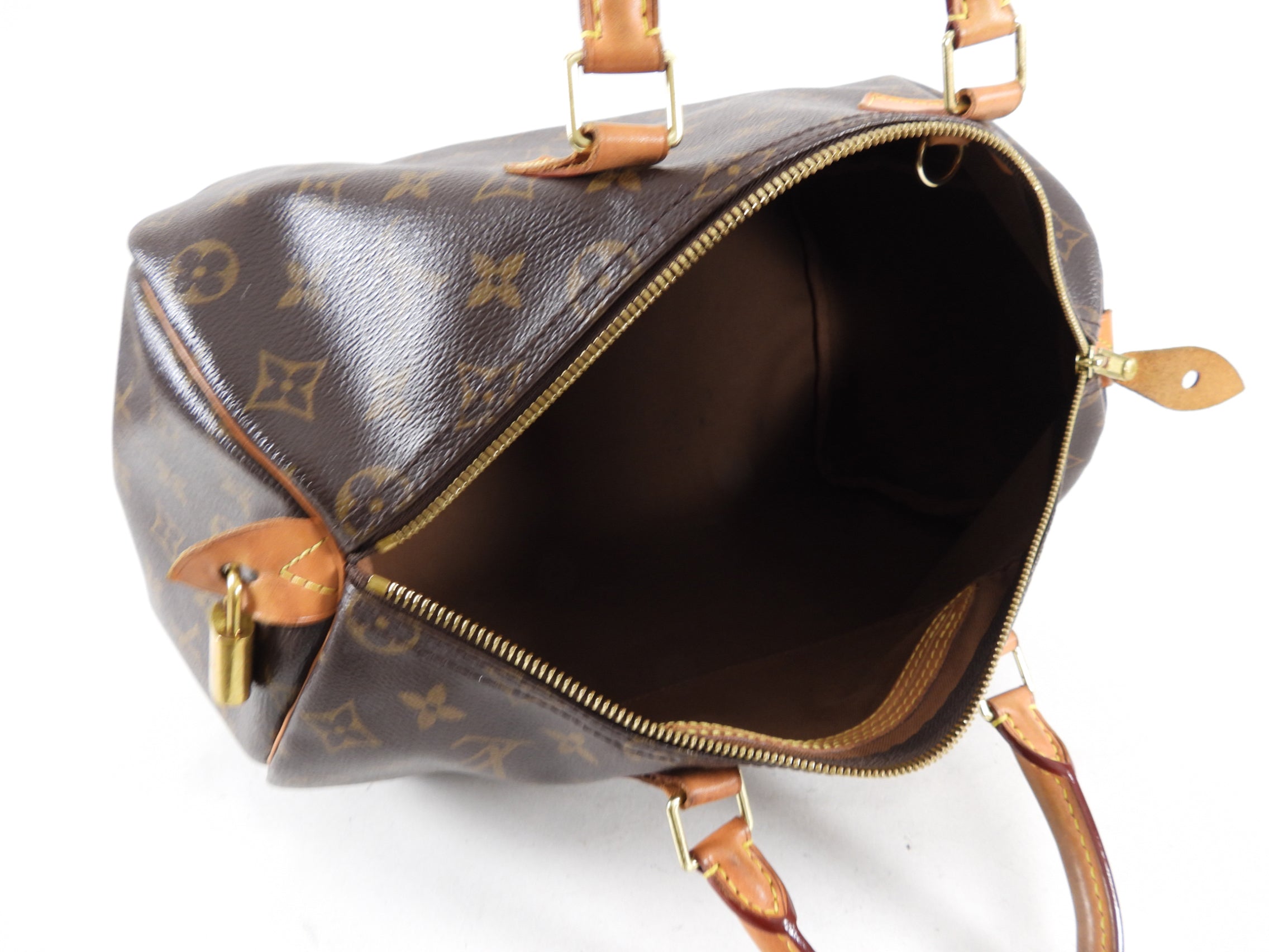 Louis Vuitton Monogram Speedy 35 Boston Bag