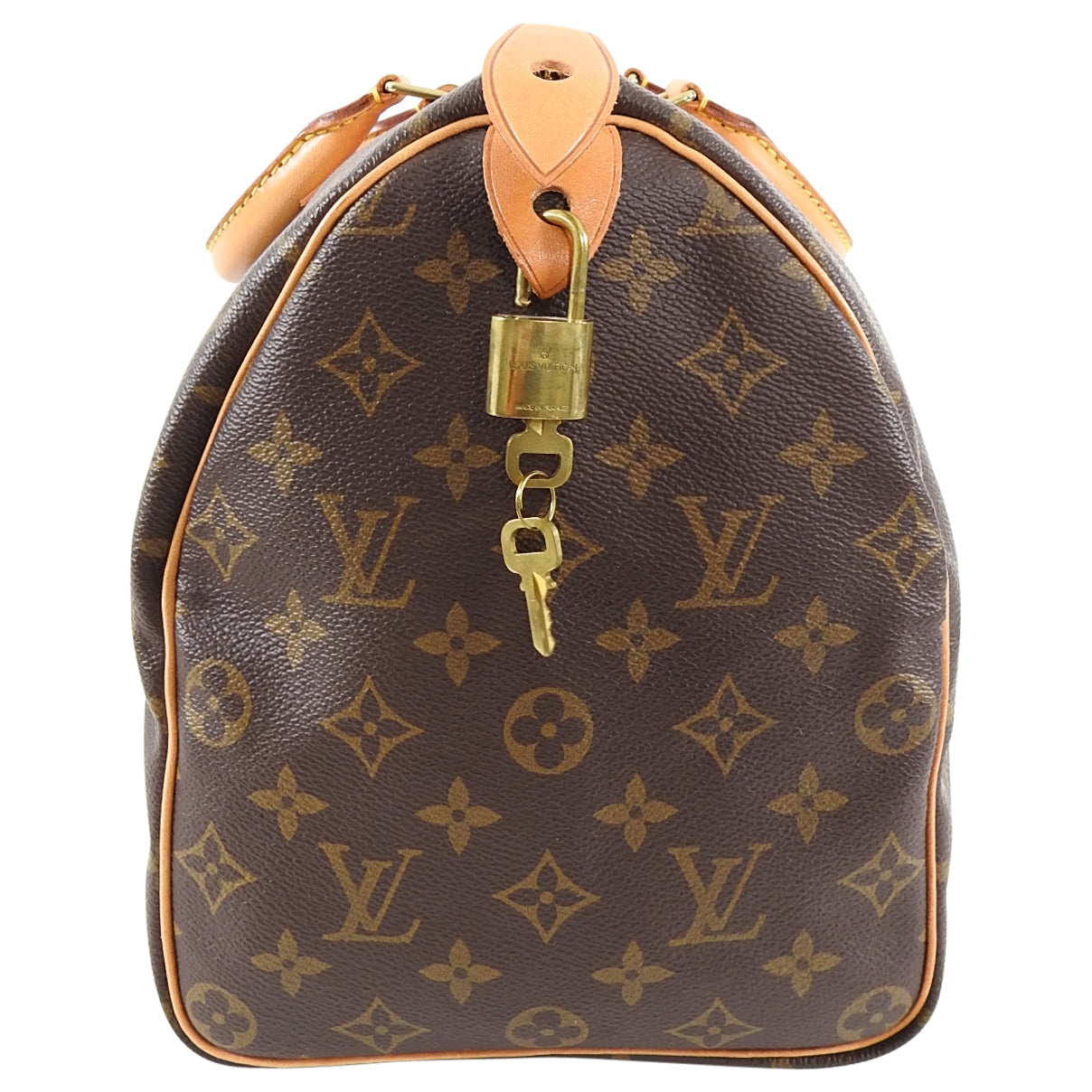 Louis Vuitton Vintage 1996 Monogram Speedy 35 With Shoulder Strap