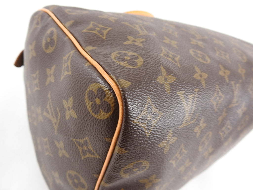 Louis Vuitton Vintage 1996 Monogram Speedy 35 With Shoulder Strap