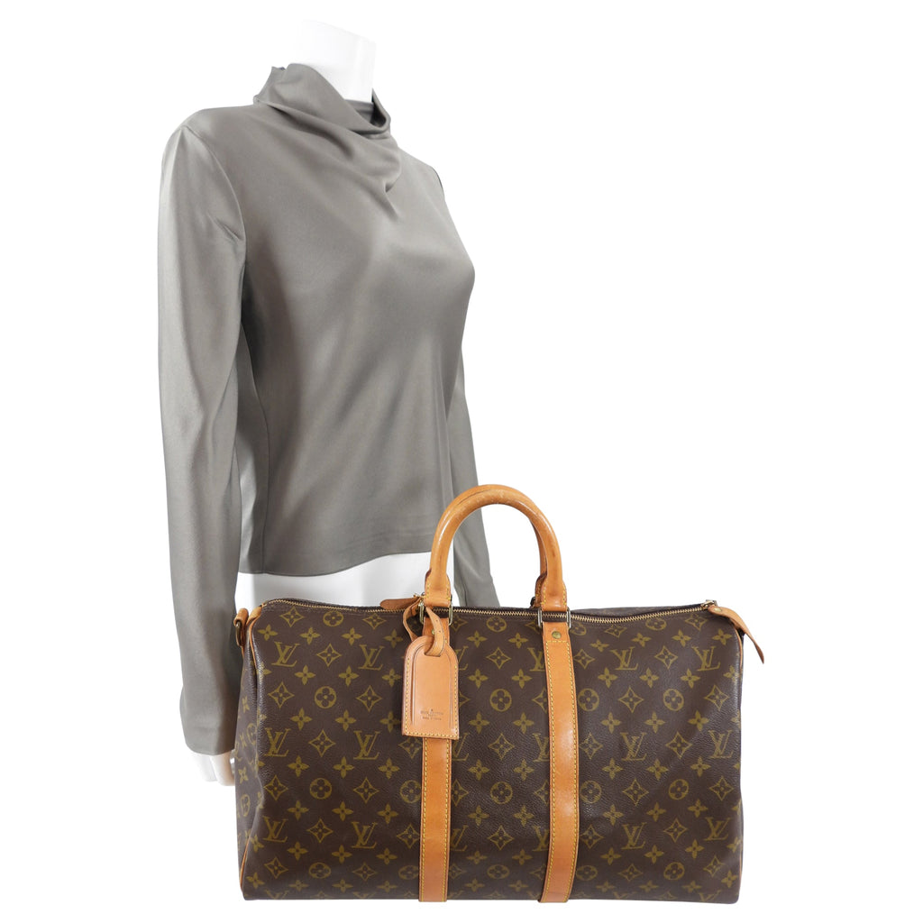 Louis Vuitton Vintage 1983 Monogram Keepall 45 Duffle Bag
