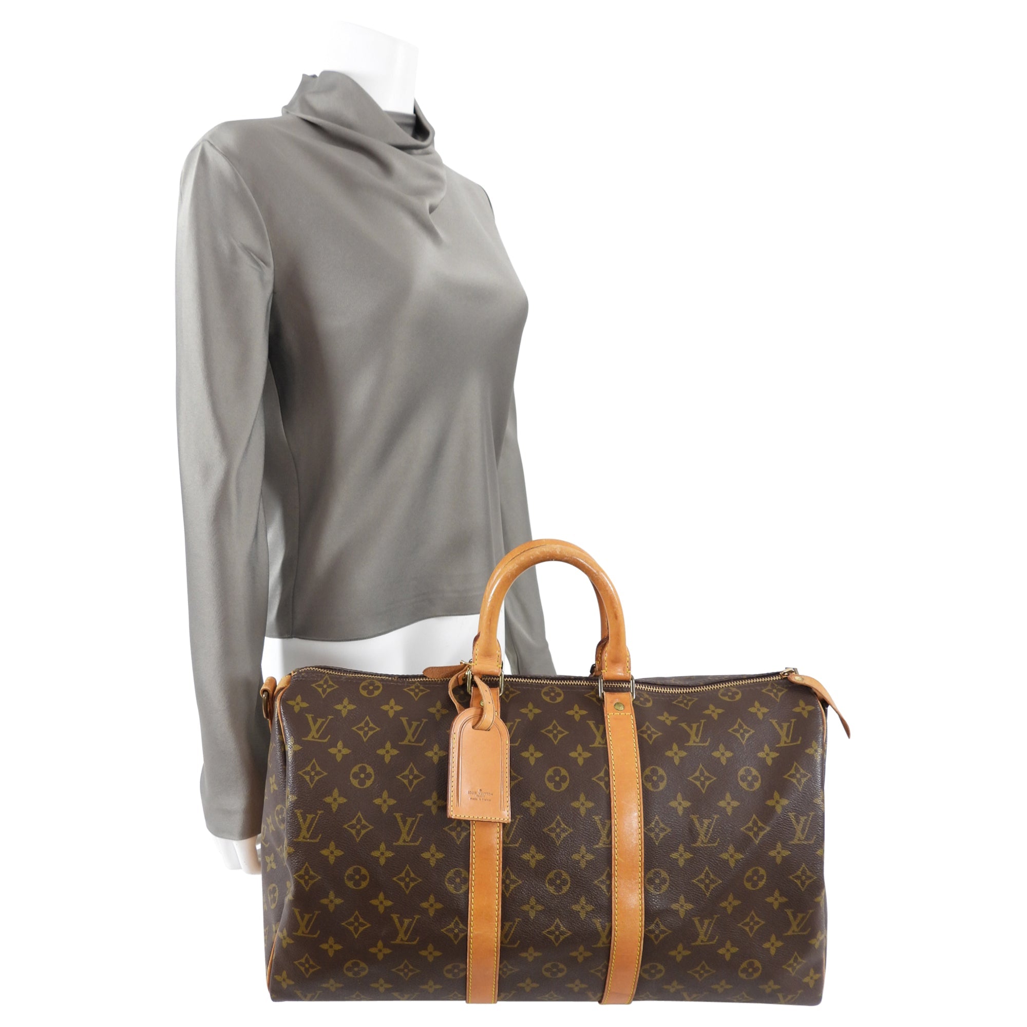 Louis Vuitton Vintage 1983 Monogram Keepall 45 Duffle Bag