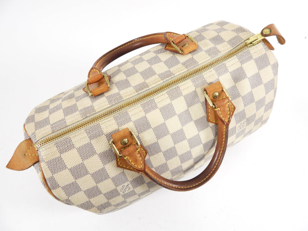 Louis Vuitton Damier Azur Speedy 30 Boston Bag