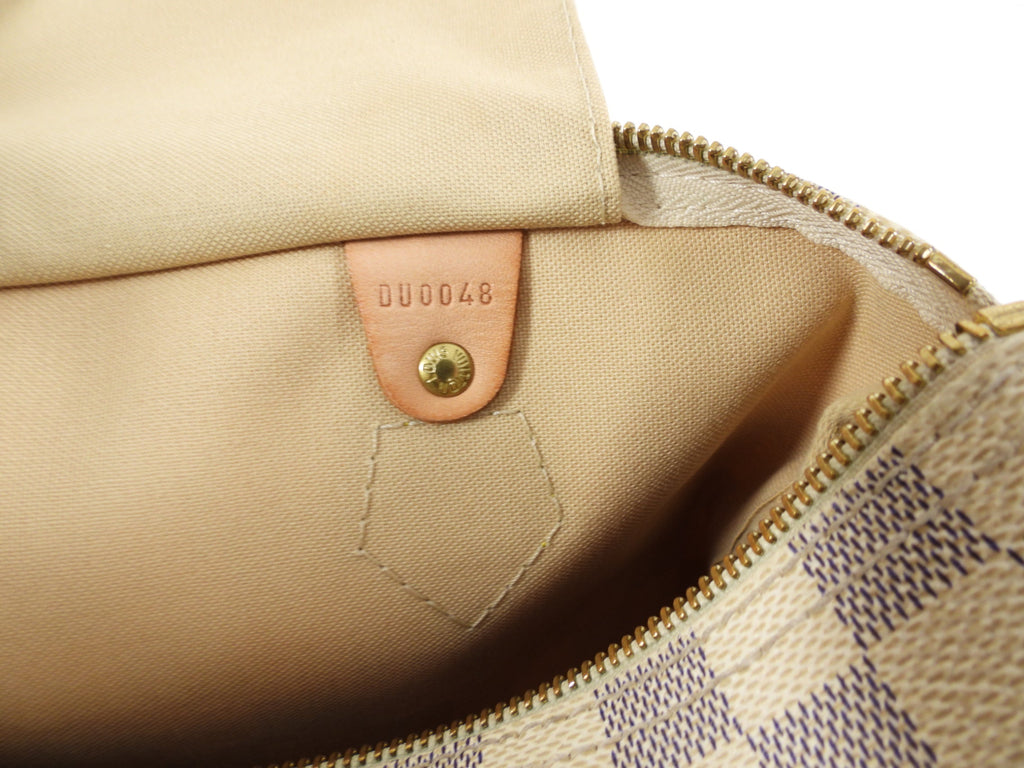 Louis Vuitton Damier Azur Speedy 30 Boston Bag