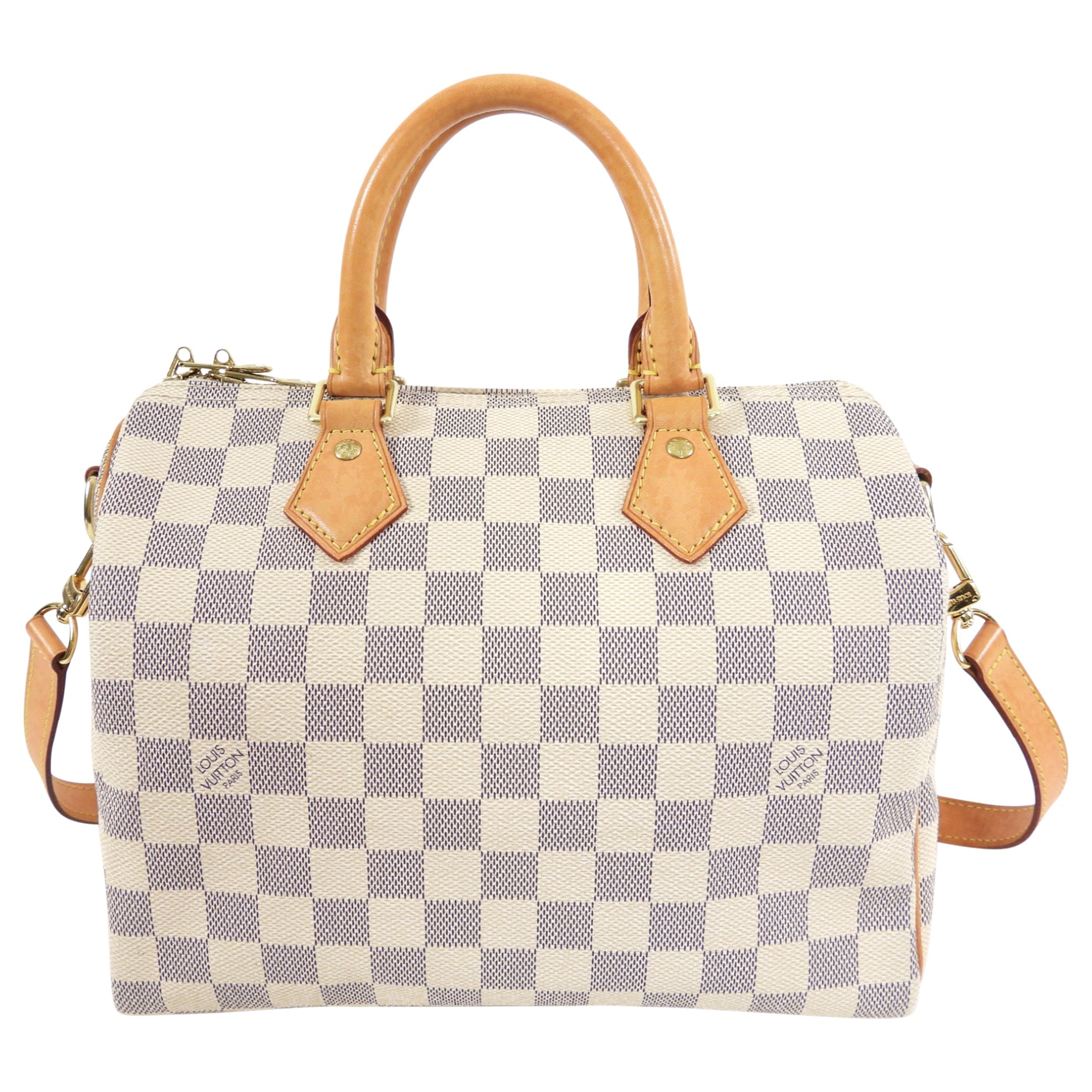 Louis Vuitton Damier Azur Speedy 25 Bandouliere Bag