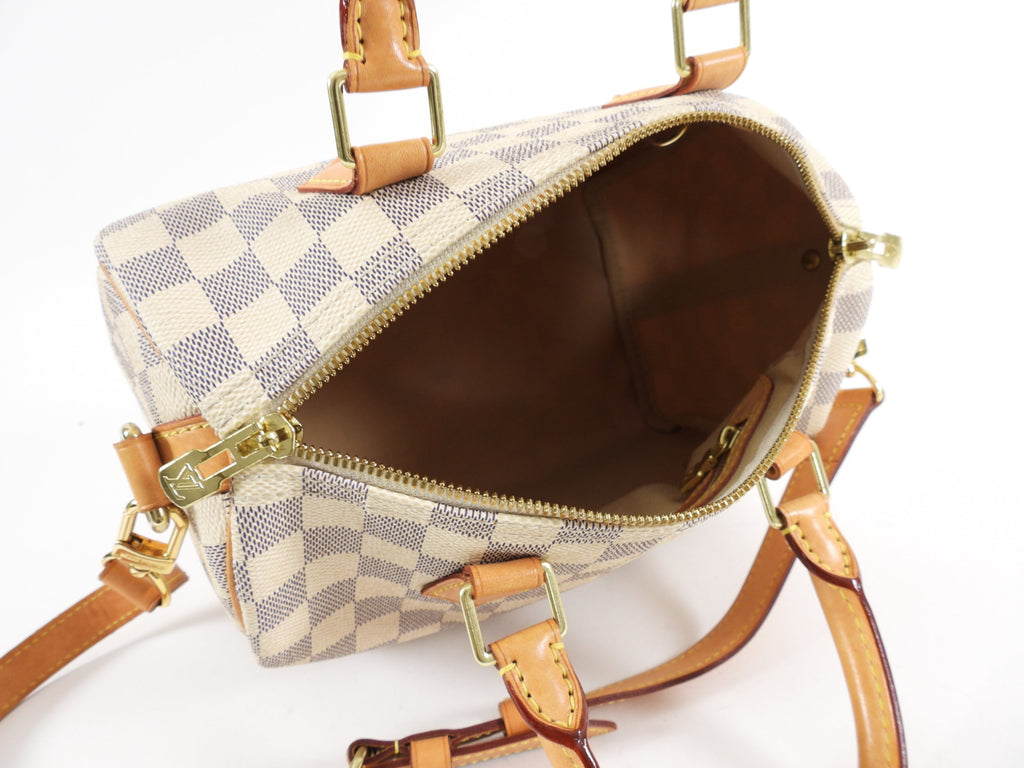 Louis Vuitton Damier Azur Speedy 25 Bandouliere Bag