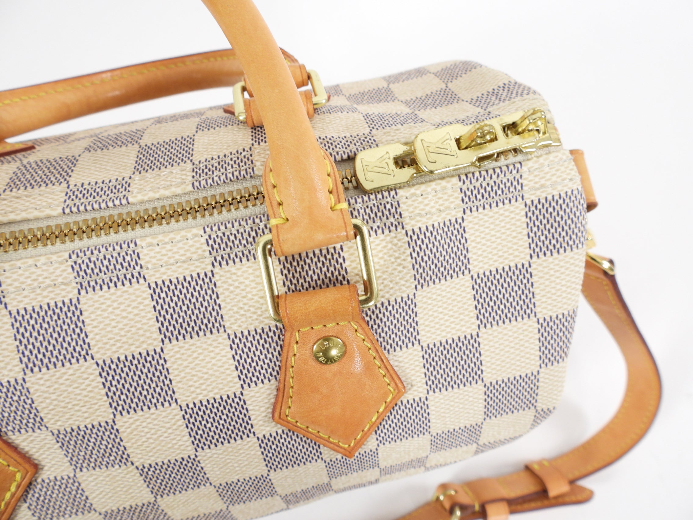 Louis Vuitton Damier Azur Speedy 25 Bandouliere Bag