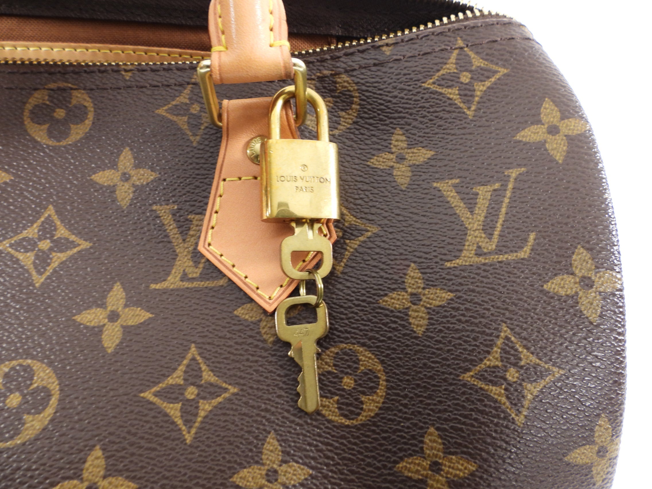 Louis Vuitton Monogram Canvas Speedy 30 Boston Bag