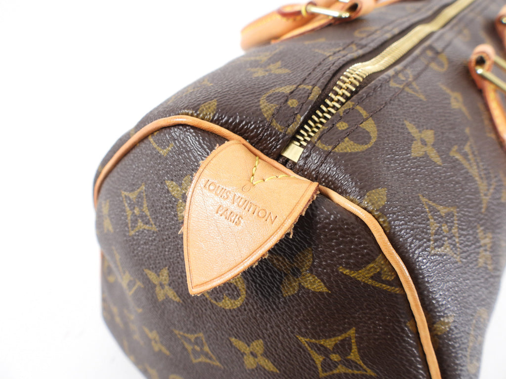 Louis Vuitton Monogram Speedy 35 Boston Duffle Bag MH