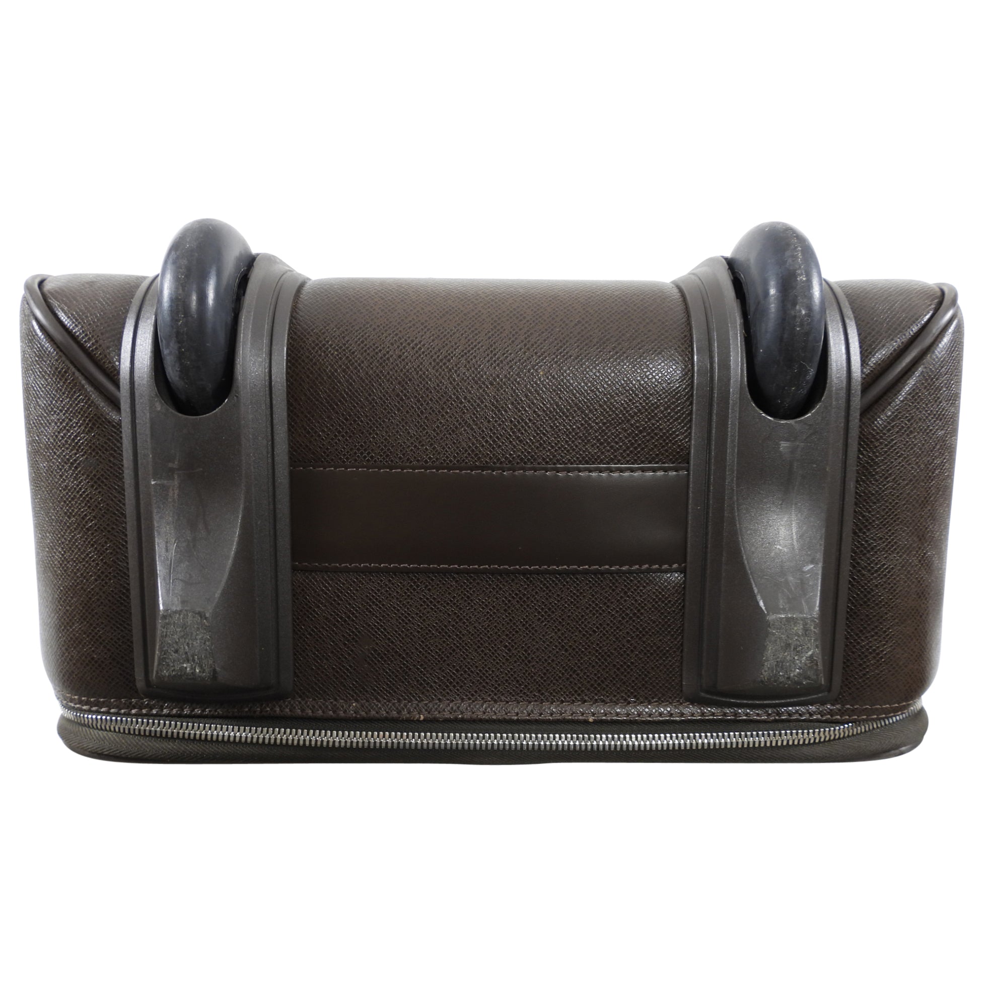 Louis Vuitton Brown Taiga Leather Pegase 55 Travel Rolling Luggage